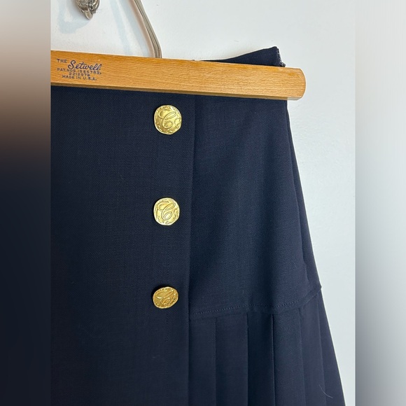 Vintage Pleated Wool Skirt (NWT Deadstock vintage) - Picture 2 of 4